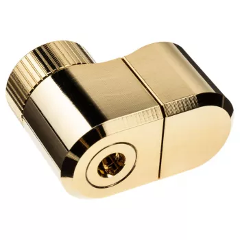 Adapteris EK Water Blocks Brass Gold 33mm dvigubas rotacinis poslinkis