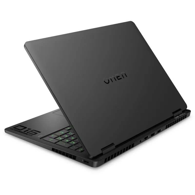 HP OMEN 16-ap0192ng, žaidimų nešiojamas kompiuteris, juodas, AMD Ryzen 9 8940HX, NVIDIA GeForce RTX 5070, 16 GB DDR5, 1 TB SSD, be operacinės sistemos