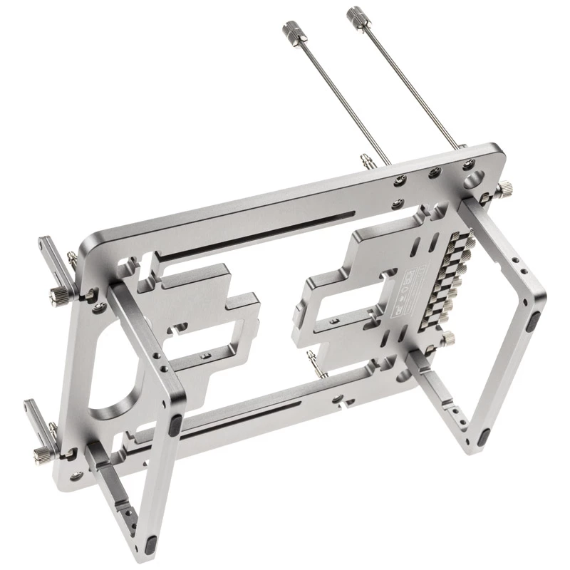 Mini benchtable korpusas Streacom BC1 Mini V2 sidabrinis – atviro rėmo važiuoklė