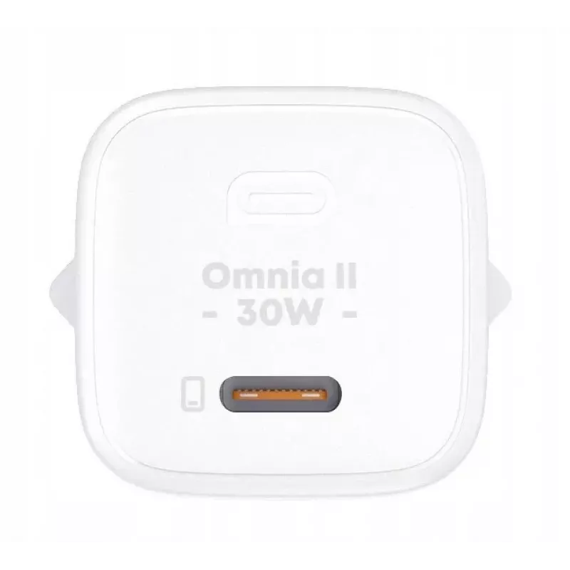 Sieninis įkroviklis PA-B1L Baltas Omnia II Mini 1xUSB-C PowerDelivery 30W 5A