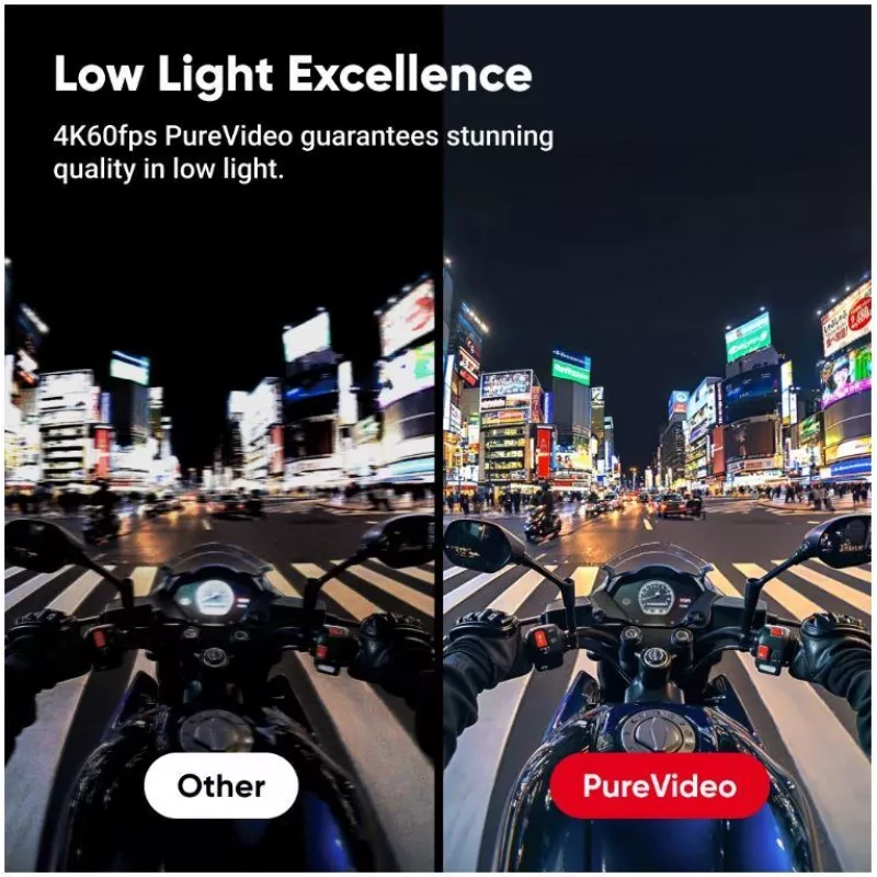 Veiksmo sporto kamera Insta360 Ace Pro 2 — 50 MP, 8K Ultra HD (7680×3272), 1/1,3 colio jutiklis, iki 240 kadrų/s, įmontuotas ekranas, Wi‑Fi, MicroSD, 177,7 g, juoda