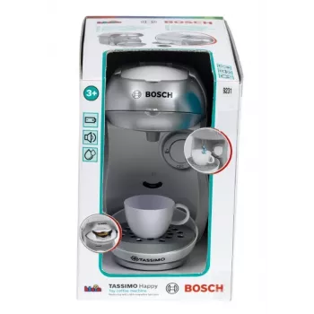 Žaislinis kavos aparatas KLEIN Bosch Tassimo 9231 – sidabrinis, vaikų vaidmenų žaidimams