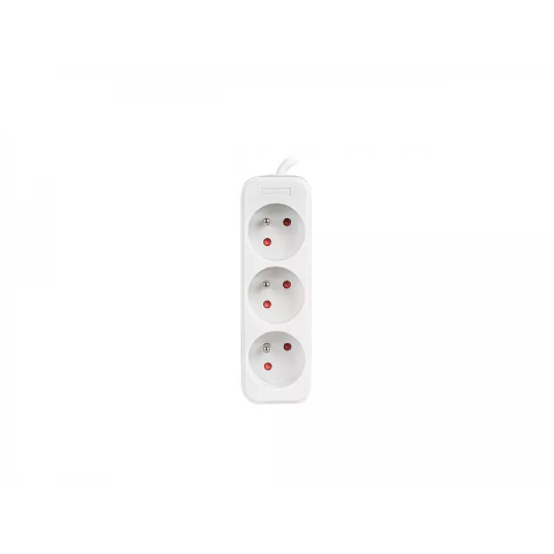 Lanberg PS0-03E-0150-W baltas – 3 lizdų ilgintuvas su vaikų apsauga