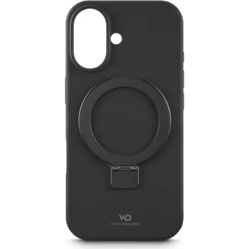 Apsauginis dėklas Urban Stand Case by white diamonds, skirtas Apple iPhone 17, juodas
