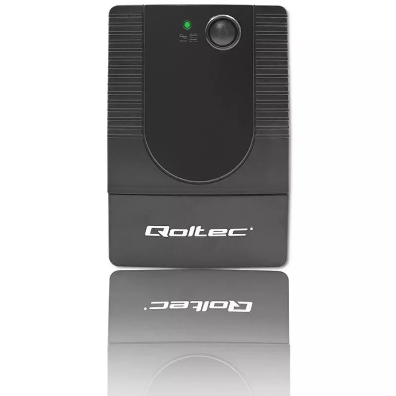 Qoltec 53774 nepertraukiamo maitinimo šaltinis (UPS) Line-Interactive 1 kVA 600 W 1 AC lizdas