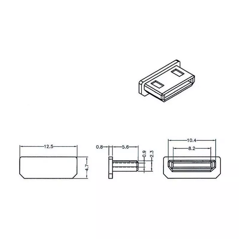 Apsauginis HDMI mini-C lizdo dangtelis DeLOCK 64028
