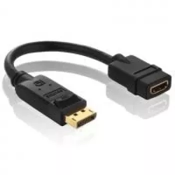 Purelink PureInstall PI155 vaizdo / garso adapteris DisplayPort (M) – HDMI (M) 10 cm, ekranuotas, juodas