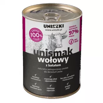 Šlapias šunų ėdalas UNISZKI Unismak Jautiena 400g