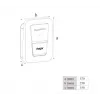 Sieninė elektromobilio įkrovimo stotelė Hager witty one 11 kW 3 fazės su Type 2 kištukiniu lizdu, RFID, Bluetooth, 4,5 m kabeliu, IP55, IK10