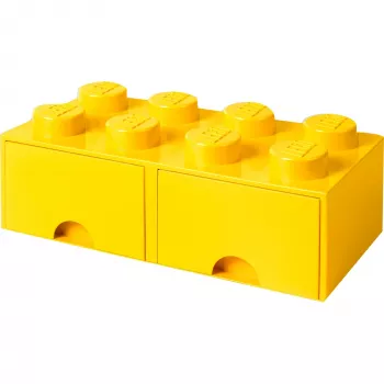 LEGO Drawer Brick 8 – geltonas (modelis 40061732) laikymo stalčius kaladėlėms ir smulkioms detalėms