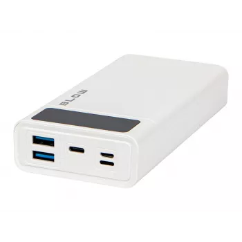 Nešiojamas maitinimo bankas BLOW PB20E 20000mAh QC+PD 20W su USB-C, 2×USB-A, Lightning įėjimu, polimerine baterija
