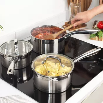 Puodų rinkinys Salter 3 vnt. nerūdijančio plieno keptuvės BW06734EU7