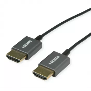 ROLINE HDMI-Coaxial Cable ultraschlank 8K60 ST/ST - Laidas - Skaitmeninis / Ekranas / Vaizdas (11.04.5937)