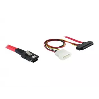 DeLOCK - Vidinis SAS kabelis (Serial Attached SCSI) - 4 juostų - 36 kontaktų 4i Mini MultiLane - vidinis maitinimo šaltinis, 4 kontaktų, vidinis SAS, 29 kontaktų (SFF-8482) - 50 cm (83059)