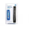 LogiLink UA0096 USB 2.0 mazgas 10 prievadų juodas