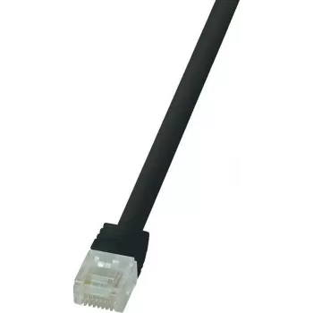 Tinklo kabelis LogiLink 3m Cat6 RJ45 U/UTP juodas