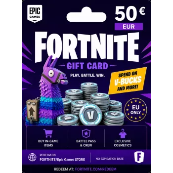 Fortnite dovanų kortelė 50 EUR verslui / darbuotojų dovanoms