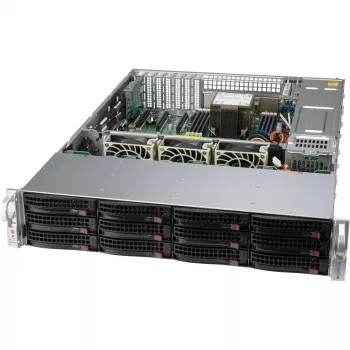 2U Supermicro SuperChassis CSE-826BAC12-R802LPB korpusas