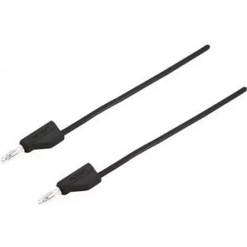 VOLTCRAFT matavimo laidas [Kištukas 4 mm - Kištukas 4 mm] 1,5 m Juodas MSB-300 (MSB-300-1.5-SW)