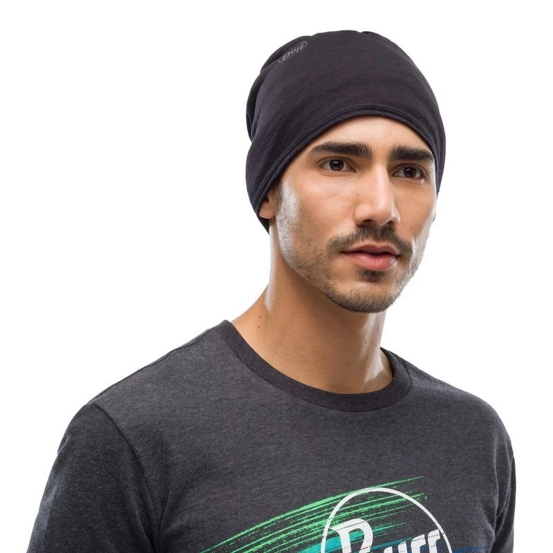 Kaklo gaiteris Buff 100637 Black, vilna Merino, besiūlis, 47 g