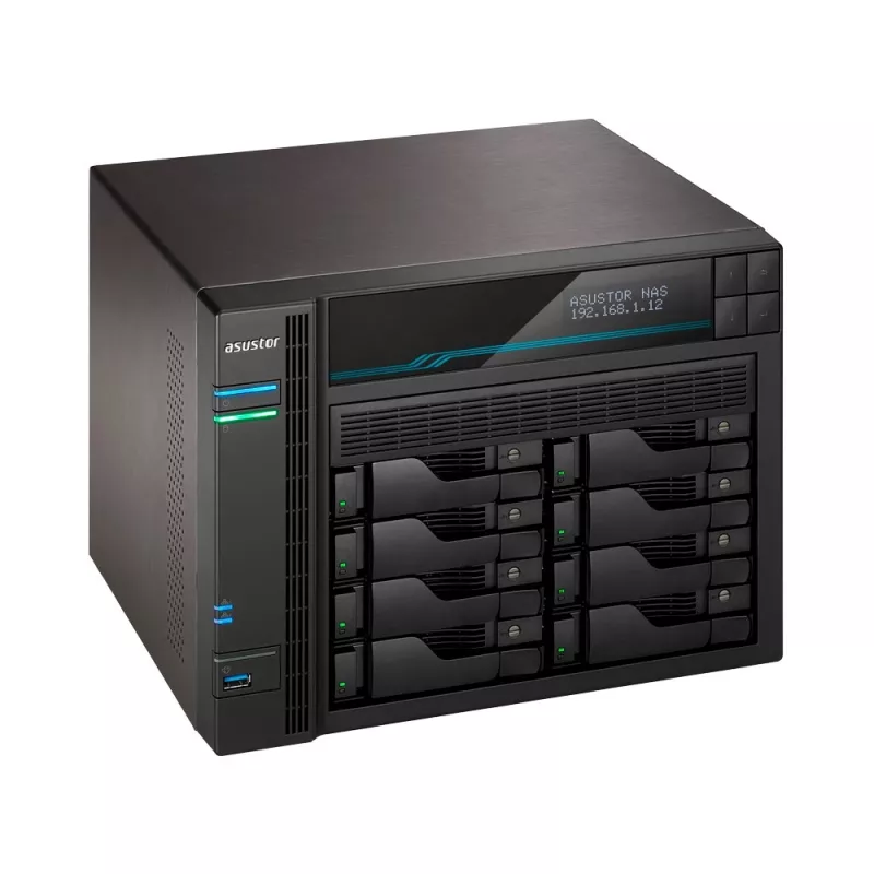 Asustor Lockerstor 10 AS6510T NAS bokštinis Intel Atom® C3538 8 GB DDR4 0 TB ADM juodas
