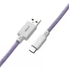 CableMod Classic Coiled CM-CKCA-CW-PW150PW-R klaviatūros kabelis spiralės formos, USB-C ir USB-A, 150 cm, Rum Raisin