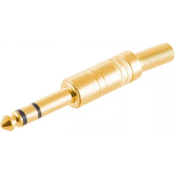 Stereo kištukas ShiverPeaks 50200-G 6,3 mm auksuotas metalinis lizdas