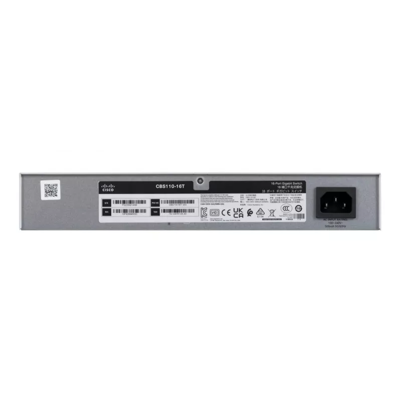 Cisco CBS110 nevaldomas L2 Gigabit Ethernet 16x RJ-45 (10/100/1000) jungiklis, 1U, 32 Gbps