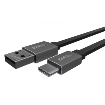 USB laidas Emtec T700C 1,2 m USB A – USB C juodas