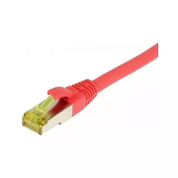 Patch laidas RJ45, CAT6A 500 MHz, 1,0 m, raudonas, S-STP (S/FTP), TPE/LSZH (Ultraflex), AWG26, su Cat.7 kabeliu, Synergy 21 (S217715)