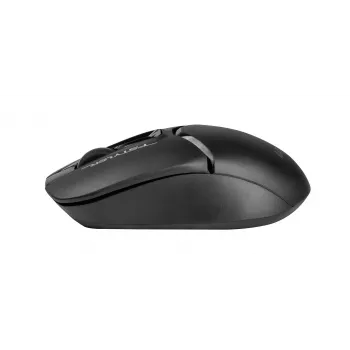 Belaidė optinė pelė A4Tech FM12S Juoda – 1200 DPI, RF nano imtuvas, 3 mygtukai, AA baterija