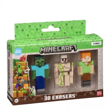 MINECRAFT 3D TRINTUKAI - 3 PAK. VER.C