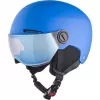 Šalmas vaikiškas ALPINA ZUPO VISOR Q-Lite, kietas lukštas, 54–58 cm, integruotas skydelis, Run System Ergo Snow