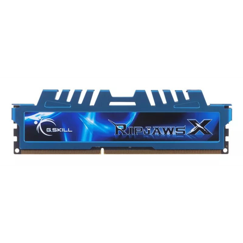G.Skill 16GB Ripjaws X Dual Channel atminties rinkinys - Mėlyna (2x 8GB, DDR3 1600MHz, 1,5V, F3-1600C9D-16GXM, XMP paruoštas)