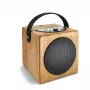 Nešiojamas medinio dizaino muzikos grotuvas WAVEMASTER KidzAudio 61002 – kompaktiškas garsiakalbis vaikams