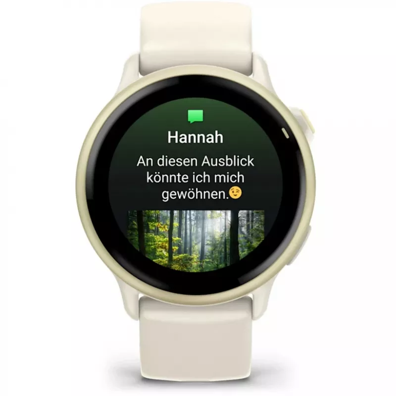Garmin vívoactive 6 3.05 cm (1.2 inch) AMOLED 42 mm Skaitmeninis 390 x 390 pikselių Liečiamas ekranas Baltas Wi-Fi GPS (palydovas)