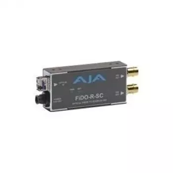 AJA FiDO-R-SC Vieno kanalo SC šviesolaidžio į SDI keitiklis su dviem SDI išėjimais – 1310 nm