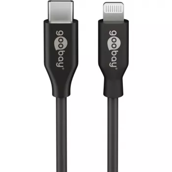 Įkrovimo ir sinchronizavimo kabelis Goobay Lightning į USB-C 0,5 m
