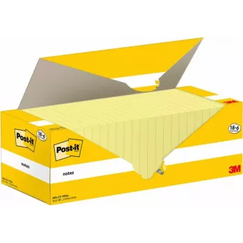 Post-It 654-CY-VP24 Lipnūs lapeliai kvadratiniai geltoni 100 lapų