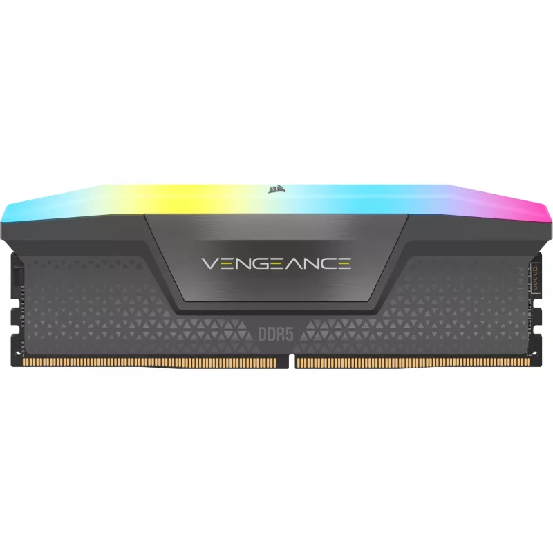 Corsair Vengeance RGB 64 GB (4x 16 GB) DDR5-6000 MHz Quad-Kit, juodos spalvos, CMH64GX5M4B6000C36