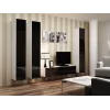 Cama uždara Spintelė VIGO '180' 180/40/30 baltas/juodas blizgus