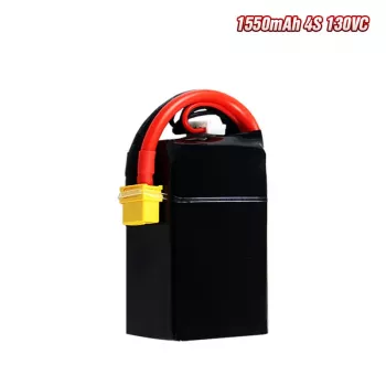 Extralink Lipo akumuliatorius 1550mAh 4S su XT60 130C FPV dronams ir RC transporto priemonėms