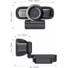 Webkamera AUKEY PC-LM3 2 MP 1920 x 1080 pikselių USB 2.0 Juoda