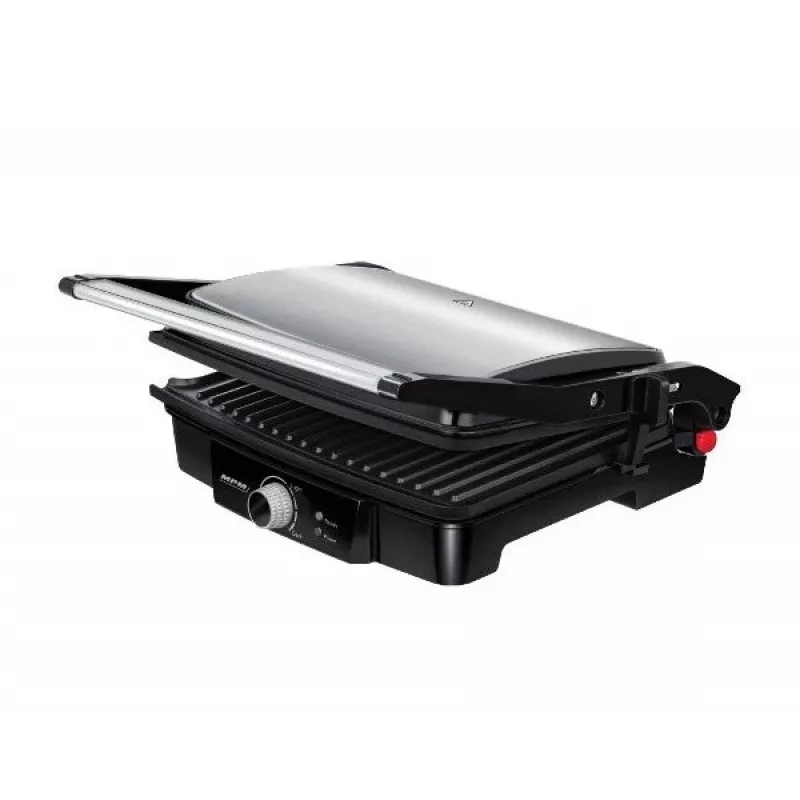 Grilinis kontaktinis kepintuvas MPM MGR-09M - 2000 W, panini grilis, reguliuojama viršutinė plokštė