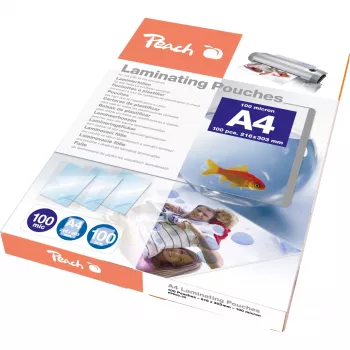 Peach PP500-02 laminavimo kišenės, 100 vnt.