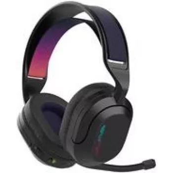 Jlab Nightfall Belaidės žaidimų ausinės Juodos Dvigubas belaidis ryšys per USB arba Bluetooth, sukamas mikrofonas, iki 70 val. baterijos veikimo laikas