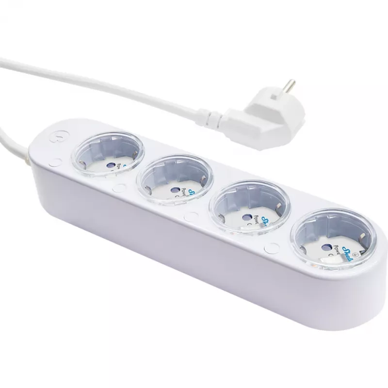 Išmanusis 12A Shelly Power Strip 4 Gen4 Zigbee/Matter maitinimo blokas