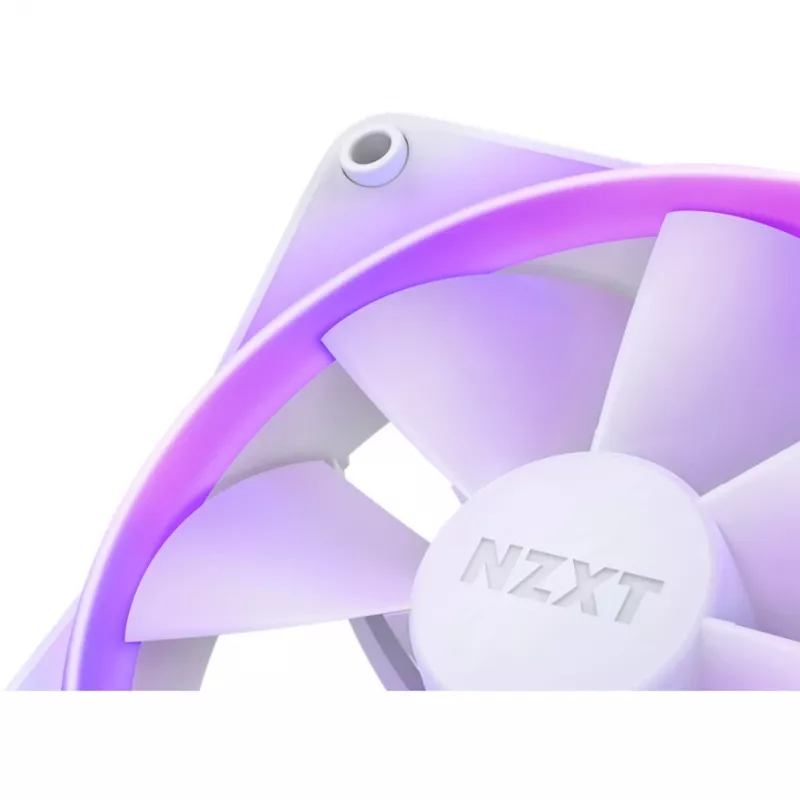 NZXT F140 RGB 140mm ventiliatorių dvynių paketas baltas