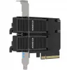 PCIe adapterio kortelė icybox MB312M4P-B — 2× M.2 NVMe į PCIe 4.0 x8 (bifurkacija)
