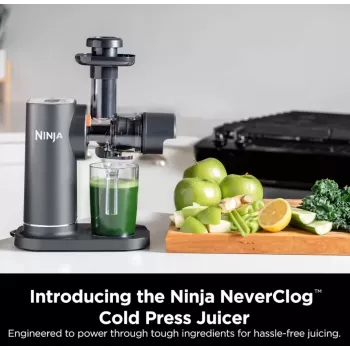 NINJA Neverclog JC151EU šalto spaudimo sulčiaspaudė, pilka, 150 W